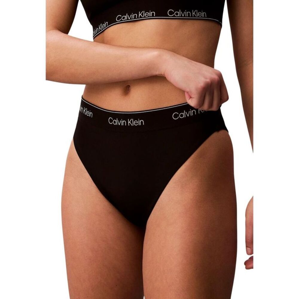 Calvin Klein Jeans Black Recycled Polyester Swim Women's Briefs
